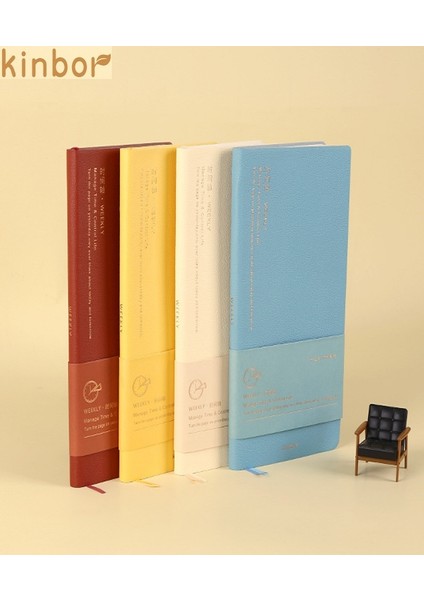 Haftalık Plan Bej Kinbor Kawaii Haftalık Plan Dizüstü Gündem Planlayıcı Блокнот Блокноты Taşınabilir Program Günlüğü Aylık Seyahat Not Defteri (Yurt Dışından) modelleri