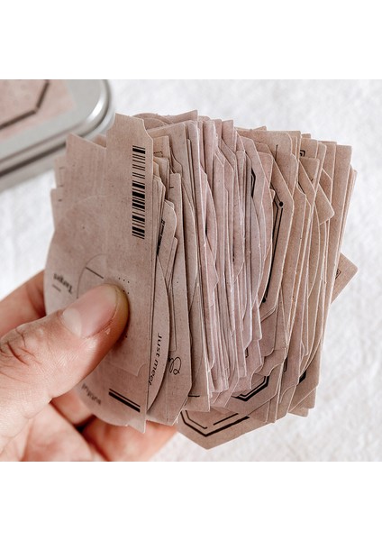 Stil 4 Vintage Etiket Koleksiyonu Demir Kutu Dekoratif Scrapbooking Diy Malzeme Kağıt Günlük Kağıdı Kağıt Günlük Dergisi Deco Etiket Sanat Için (Yurt Dışından) indirimleri