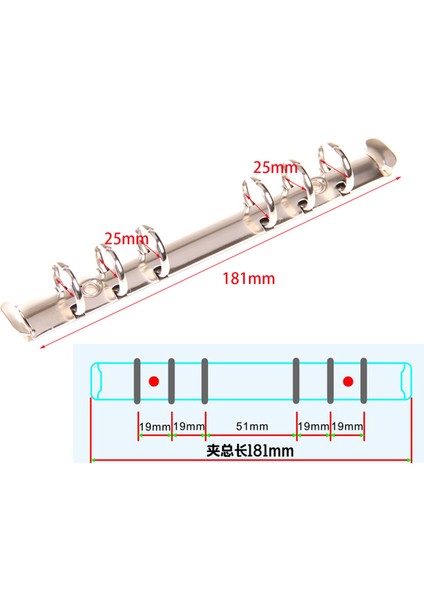 A6 6 Halkalı 25MM Gümüş Vidalı 20MM 25MM 30MM Dıy Telli Klasör Klipsi Vidalı, 2 6 4 9 20 26 30 Delikli Mekanizma, 280=285, A4 B5 A5 A6 A7 (Yurt Dışından)