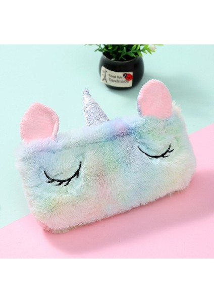 Stil 1 Unicorn Kalem Kutuları Kızlar Için Trousse Scolaire Kalem Çantası Peluş Kawaii Kırtasiye Kalem Kutusu Estuche Escolar Sevimli Kalem Kutusu (Yurt Dışından)
