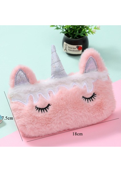 Stil 1 Unicorn Kalem Kutuları Kızlar Için Trousse Scolaire Kalem Çantası Peluş Kawaii Kırtasiye Kalem Kutusu Estuche Escolar Sevimli Kalem Kutusu (Yurt Dışından) fırsatları
