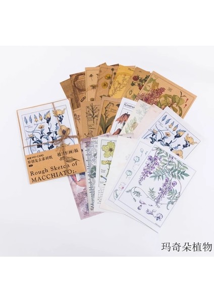 Stil 3 20 Adet Vintage Scrapbooking Diy Kolaj Malzeme Kağıt Dekoratif Retro Kahve Mektup Günlüğü Önemsiz Dergisi Arka Plan Kağıdı Sanat Için (Yurt Dışından)