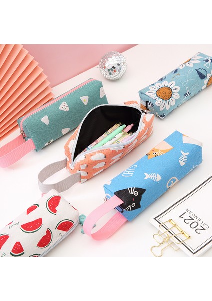 J 1 Parça Kawaii Sevimli Karikatür Hayvanlar Kalem Kalem Çantası Okul Ofis Malzemeleri Kırtasiye Almak Araçları Makyaj Çantası Kozmetik Çantası (Yurt Dışından) fiyatları