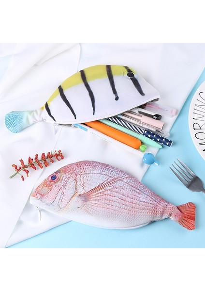 A5 Yaratıcı 3D Simülasyon Balık Kalem Çantası Okul Öğrencileri Sevimli Kırtasiye Saklama Çantası Çocuklar Bez Kalem Kutusu Uygun Para Cüzdanı (Yurt Dışından) fırsatları