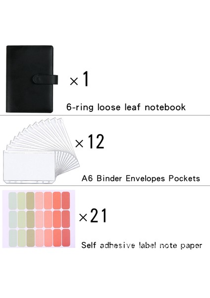 Pembe A5 A6 Bütçe Bağlayıcı Planlayıcısı, 12 Parça Nakit Zarflı, 12 Pcs A6 Bağlayıcı Cepli Renkli Pu Deri Defter Bağlayıcı (Yurt Dışından) indirimleri