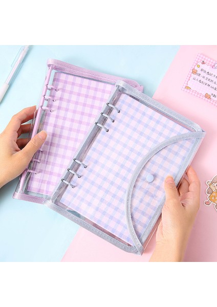 Wmblue A6 A5 A6 Şeffaf El Defter Renkli Klipler ile Bağlayıcı Defter Kapağı Fotoğraf Etiket Toplama Kitap Planlayıcısı Kağıt Kırtasiye (Yurt Dışından) indirimleri