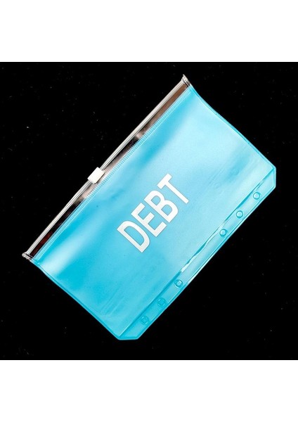 Borç A6 A5 A6 Mavi Nakit Planlayıcısı Pvc Bağlayıcı Cepler Temizle Fermuar Klasörleri 6 Delik Gevşek Yaprak Defter Bağlayıcı Dosyaları Raporları Bağlayıcı (Yurt Dışından)