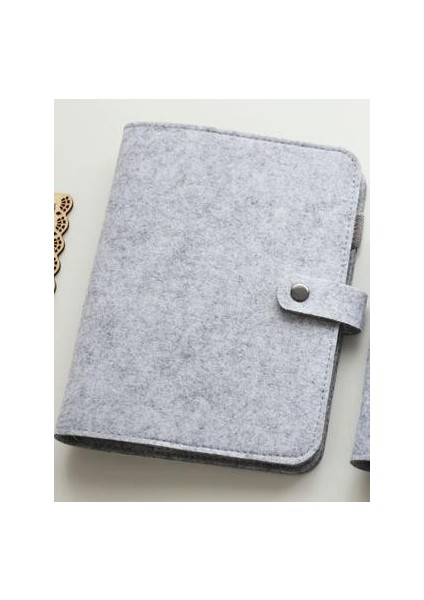 Açık Gri A5 A5 A6 Keçe Kabuk Kumaş Defter Gevşek Yaprak Defter Kağıdı Planlayıcısı Iç Sayfa Telli Defter Kırtasiye Hediye Gezgin Dergisi (Yurt Dışından)