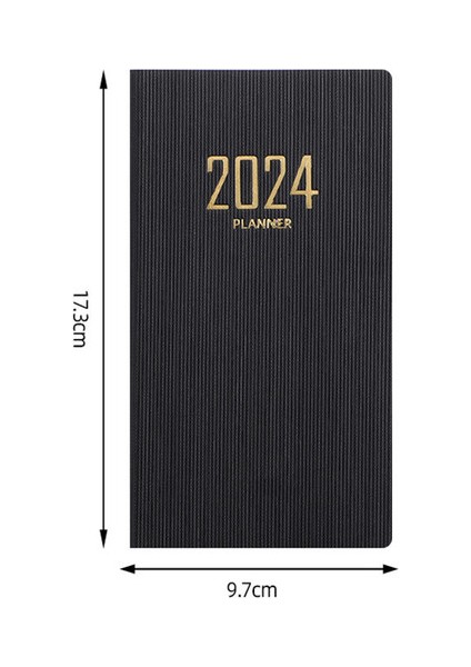 Planlayıcısı A6 2024 Gündem Dizüstü A6 Papelaria 365 Gün Planlayıcısı Takvim Ofis Not Defteri Günlüğü Caderno Cep Zeszyt Deri Kitaplar Programı (Yurt Dışından)