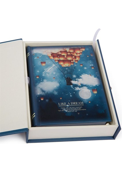 -D "rüya Gibi" Kilitli Günlük Defter Sevimli Fonksiyonel Planlayıcı Kilitli Kitap Günlük Dergisi Kırtasiye Hediye Kutusu Paketi (Yurt Dışından)