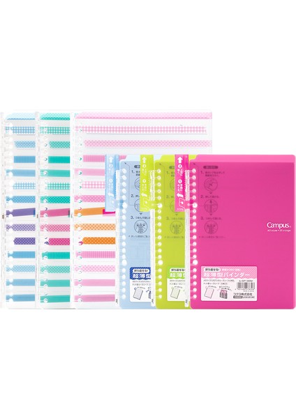 B5 10 Sayfa Cw Japonya Kokuyo Kırtasiye Gevşek Kitap Katlanabilir Iki Çekirdekli Ultra-Ince Bağlayıcı B5/26 Delikli Bağlayıcı Not Defteri A5/20 Delik (Yurt Dışından) modelleri