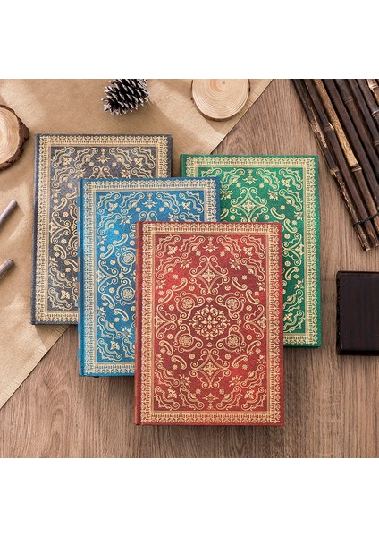 Kırmızı B5 Ekstra Kalın Retro Yatay Çizgi Defter B5 Avrupa Tarzı Ciltli Defter Öğrenci Kırtasiye 1 Adet (Yurt Dışından)