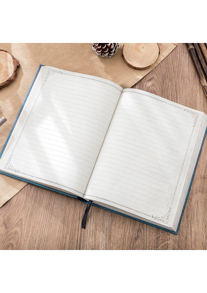 Kırmızı B5 Ekstra Kalın Retro Yatay Çizgi Defter B5 Avrupa Tarzı Ciltli Defter Öğrenci Kırtasiye 1 Adet (Yurt Dışından)