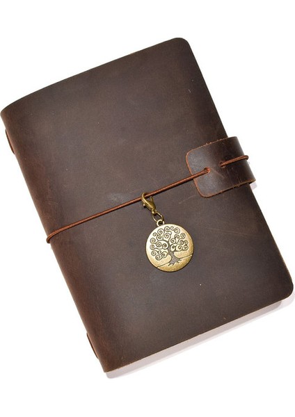 Kahve A5 Seyahat Not Defteri Retro Deri Günlük Dıy El Yapımı Vintage Planlayıcısı Not Defteri Taşınabilir Sketchbook Öğretmen Okul Hediye 192 Sayfa (Yurt Dışından)