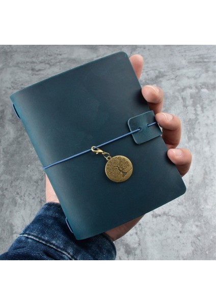 Kahve A5 Seyahat Not Defteri Retro Deri Günlük Dıy El Yapımı Vintage Planlayıcısı Not Defteri Taşınabilir Sketchbook Öğretmen Okul Hediye 192 Sayfa (Yurt Dışından)