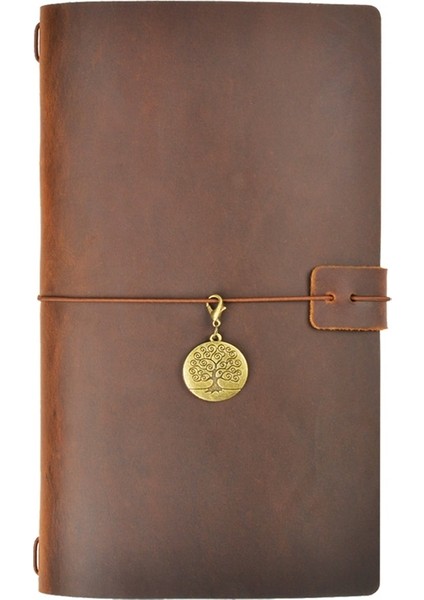 Kahve A5 Seyahat Not Defteri Retro Deri Günlük Dıy El Yapımı Vintage Planlayıcısı Not Defteri Taşınabilir Sketchbook Öğretmen Okul Hediye 192 Sayfa (Yurt Dışından)