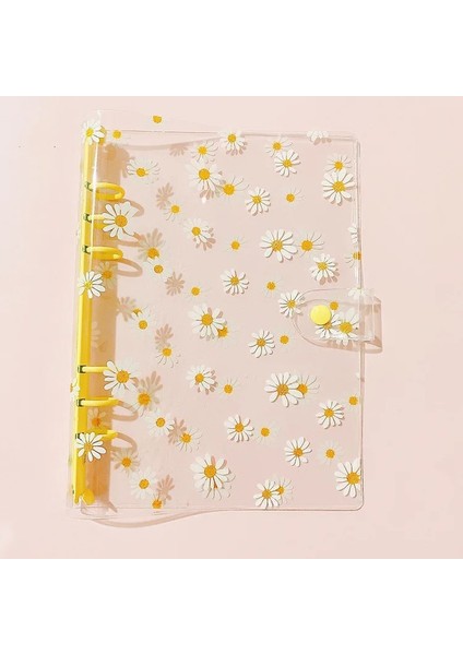 Mor Çizgi A6 A6 Küçük Papatya Dizüstü Şeffaf 6 Halka Bağlayıcı Dosya Klasörü Gevşek Yaprak Halka Bağlayıcı Kawaii Okul Ofis Malzemeleri (Yurt Dışından) fiyatları