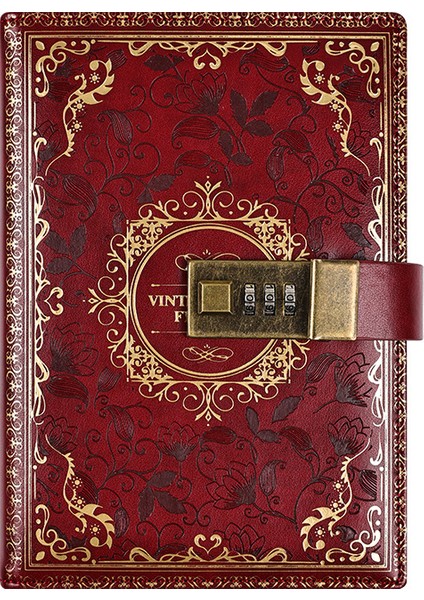 Bir B6 B6 Retro Şifre Kitap Kilitli Günlüğü Yaratıcı El Defter Öğrenci Not Defteri Kırtasiye Dizüstü (Yurt Dışından)