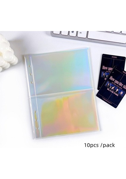 A5 Lazer 2 Izgara Kawaii A5 Bağlayıcı Kitap Dizüstü Fotocard Idol Albümü Günlük Kağıt Kapak Toplamak Değiştirilebilir Kartpostallar Depolama Okul Kırtasiye (Yurt Dışından)
