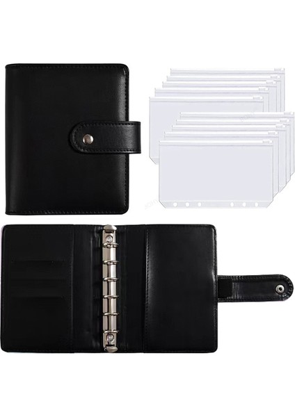 I Set A7 A7 Bağlayıcı Bütçe Pu Deri Fermuar Para Tasarrufu Zarf Çevirme Planlayıcısı Defter Kapağı Klasör Gündem Kırtasiye Malzemeleri Organizatör (Yurt Dışından)