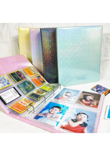 10 Adet 8 Cep A4 4 Halka A4 D Tipi 4 Halka Glitter Göz Kamaştırıcı Lazer Deri Kart Kitap 6×4 10×15 Fotoğraf Albümü Bağlayıcı Kartpostal Kağıdı Para Tasarrufu Dosya Klasörü (Yurt Dışından) fiyatları