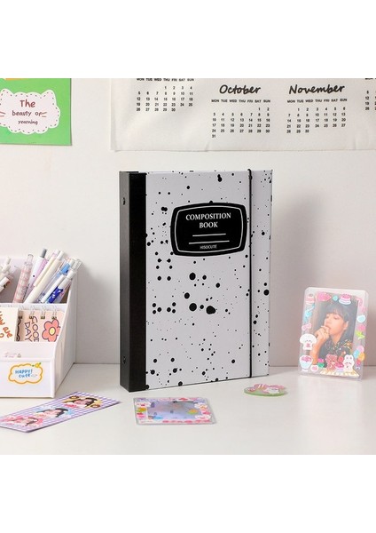 A5 Kapak Kawaii A5 Bağlayıcı Kitap Defter Fotocard Toplamak Idol Albümü Günlük Kağıt Kapak Değiştirilebilir Kartpostallar Depolama Okul Kırtasiye (Yurt Dışından)