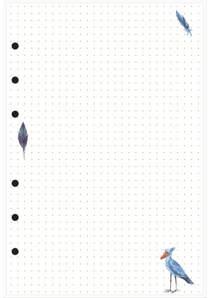 Nokta A6 Toplam 45 Sayfa 45 Sayfa Kawaii A5 A6 Gevşek Yaprak Defter Kağıdı Dolum Spiral Ciltleyici Dizin Iç Sayfalar Aylık Haftalık Günlük Planlayıcı Gündem A7 (Yurt Dışından)