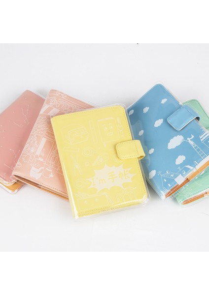 Şeffaf A6 Pvc Kinbor Çadır Uygulanabilir A5 A6 Pvc Koruyucu Kapak Karikatür Desenli Fırçalama Çocuk Örtüsü Toz Geçirmez Çadır Aksesuarları A5 Set Haftalık Plan (Yurt Dışından) fiyatları