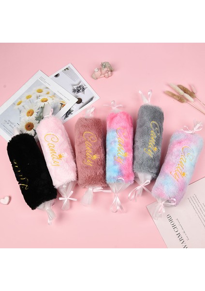 Pembe Yaratıcı Şeker Peluş Kalem Kutusu Sevimli Kalem Çantası Okul Malzemeleri Saklama Çantası Öğrenci Renkli Kalem Kutusu Kızlar Kalem Çantası Çocuk Hediyeler (Yurt Dışından) modelleri