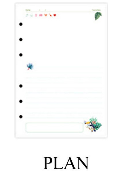 Plan A5 A5 A6 A7 Gevşek Yaprak Defter Dolum Spiral Ciltleyici Planlayıcı Iç Sayfa Iç Kağıt Süt Ürünleri Haftalık Aylık Yapılacak Plan Çizgi Nokta Izgarası (Yurt Dışından)