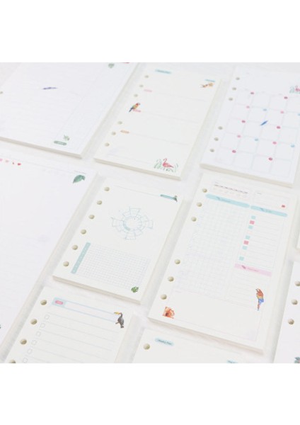 Plan A5 A5 A6 A7 Gevşek Yaprak Defter Dolum Spiral Ciltleyici Planlayıcı Iç Sayfa Iç Kağıt Süt Ürünleri Haftalık Aylık Yapılacak Plan Çizgi Nokta Izgarası (Yurt Dışından)