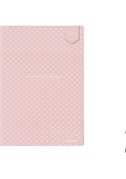 Pembe A5 Noktalı A5 Sevimli Noktalı Günlük Bullet Defter Kırtasiye Yumuşak Kapak Günlüğü Seyahat Planlayıcısı (Yurt Dışından)