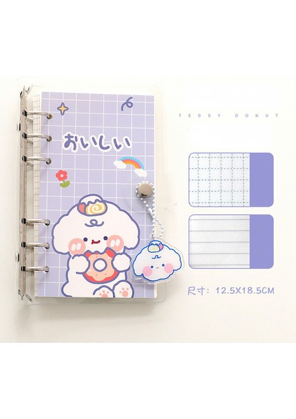 Stil 3 100 Yaprak Kore Sevimli Karikatür Dizüstü Gevşek Yaprak Ayrılabilir Kitap Kawaii Ayı Karalama Defteri Dergisi Planlayıcısı Dizüstü Öğrenci Için (Yurt Dışından)