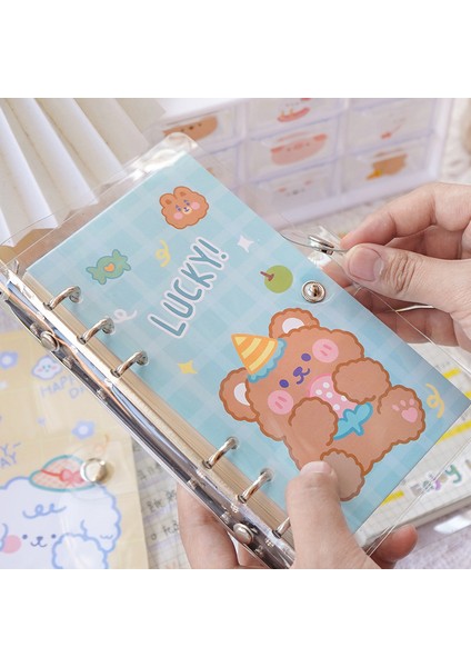 Stil 3 100 Yaprak Kore Sevimli Karikatür Dizüstü Gevşek Yaprak Ayrılabilir Kitap Kawaii Ayı Karalama Defteri Dergisi Planlayıcısı Dizüstü Öğrenci Için (Yurt Dışından)