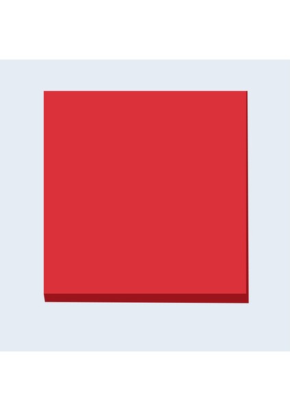 RED76X76MM 100 Yaprak/paket Renkli Yapışkan Notlar Çıkartmalar Endeksi Bloknot Ev Ofis Dizüstü Öğrenci Ofis Kırtasiye Için Kendinden Yapışkanlı Pedler (Yurt Dışından)