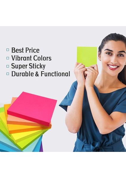 RED76X76MM 100 Yaprak/paket Renkli Yapışkan Notlar Çıkartmalar Endeksi Bloknot Ev Ofis Dizüstü Öğrenci Ofis Kırtasiye Için Kendinden Yapışkanlı Pedler (Yurt Dışından) indirimleri