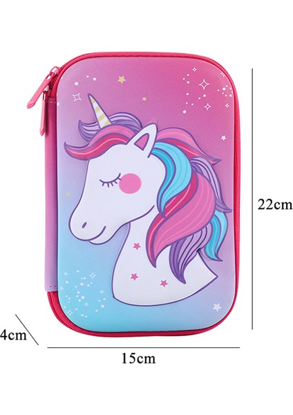 Unicorn Kalem Kutusu Kalem Kutusu Unicorn Kore Kırtasiye 3D Kalem Kutusu Büyük Kapasiteli Kalem Kutusu Kalemlik Estuche Escolar Okul Malzemeleri Kalem Kutusu (Yurt Dışından)