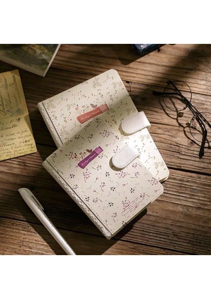 B2 18.6cm x 12.8cm Sharkbang 128 Sayfa A5 Kanvas Vintage Çiçek Defter Günlükleri Aylık Haftalık Günlük Planlayıcı Çalışma Çalışma Not Defteri Gündemi (Yurt Dışından)
