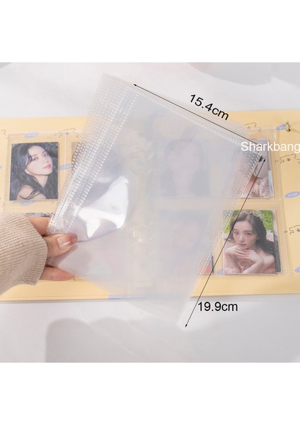 1 GIRD-10PC Sharkbang Yeni Varış A5 Halka Sert Kapak Bağlayıcı Kuşak Toplama Kitap Dergisi Yedekler Kollu Kpop Kartpostallar Etiket Organizatör (Yurt Dışından)