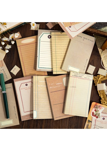 H Yoofun 50 Yaprak Hafif Vintage Temel Bloknot Malzeme Kağıt Önemsiz Dergisi Scrapbooking Kartları Retro Arka Plan Dekorasyon Kağıdı (Yurt Dışından) fiyatları