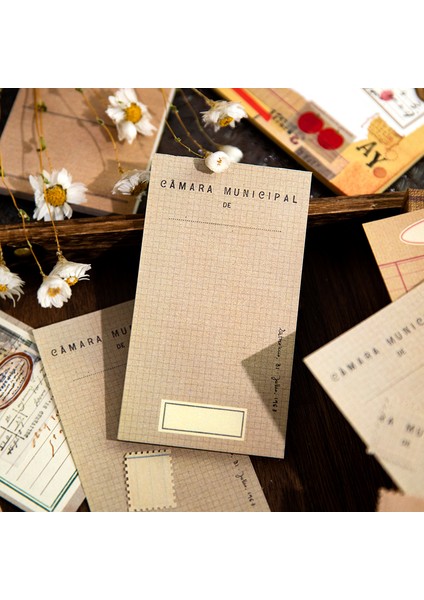 H Yoofun 50 Yaprak Hafif Vintage Temel Bloknot Malzeme Kağıt Önemsiz Dergisi Scrapbooking Kartları Retro Arka Plan Dekorasyon Kağıdı (Yurt Dışından) modelleri