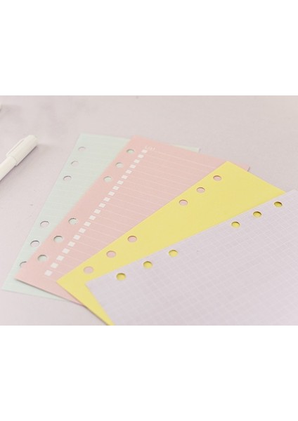 Kraft Boş A6 2023 Yeni 40 Sayfa A5 A6 Gevşek Yaprak Defter Kağıdı Dolum Spiral Ciltleme Dizini Iç Sayfalar Aylık Haftalık Günlük Planlayıcı Gündem (Yurt Dışından) fırsatları