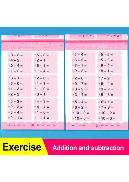 0--100 Aritmetik 80 Sayfa/kitap Çocuk Toplama ve Çıkarma Öğrenme Matematik Çalışma Kitabı El Yazısı Aritmetik Alıştırma Kitapları Defterler (Yurt Dışından)