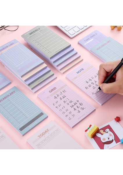 Zaman Tablosu 50 Yaprak Günlük Haftalık Planlayıcı Sevimli Bloknotlar Kawaii Yapılacaklar Listesi Yapışkan Notlar Kore Kırtasiye Kontrol Listesi Ofis Malzemeleri (Yurt Dışından) modelleri