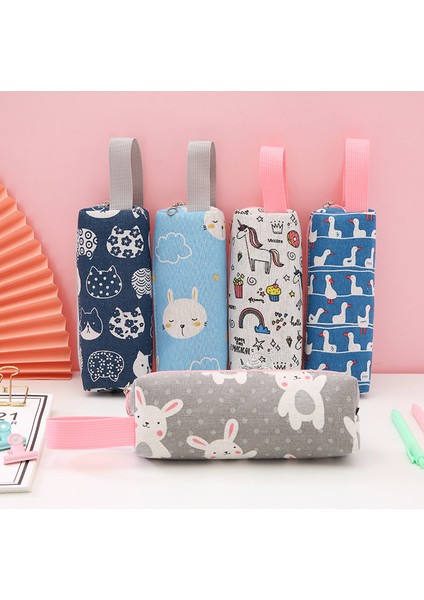 16 Kalem Kutusu Unicorn Kawaii Kedi Okul Kalem Kutuları Kırtasiye Trousse Scolaire Tuval Kalem Kutusu Okul Malzemeleri Kalem Çantası (Yurt Dışından)