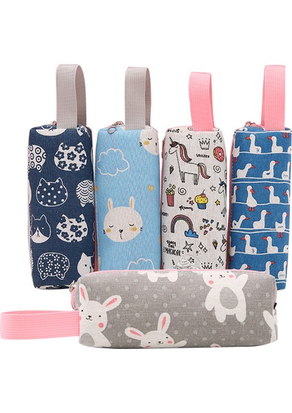 16 Kalem Kutusu Unicorn Kawaii Kedi Okul Kalem Kutuları Kırtasiye Trousse Scolaire Tuval Kalem Kutusu Okul Malzemeleri Kalem Çantası (Yurt Dışından)