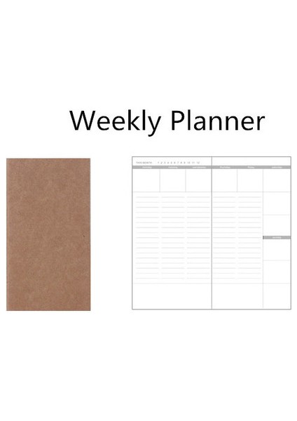 Haftalık Planlayıcı 21CM x 11CM 2023 Sharkbang 32 Sayfa Gezgin Not Defteri Dolum Günlüğü Haftalık Aylık Planlayıcı Pasaportlar Iç Sayfalar Kağıt Gündem Kırtasiye (Yurt Dışından)