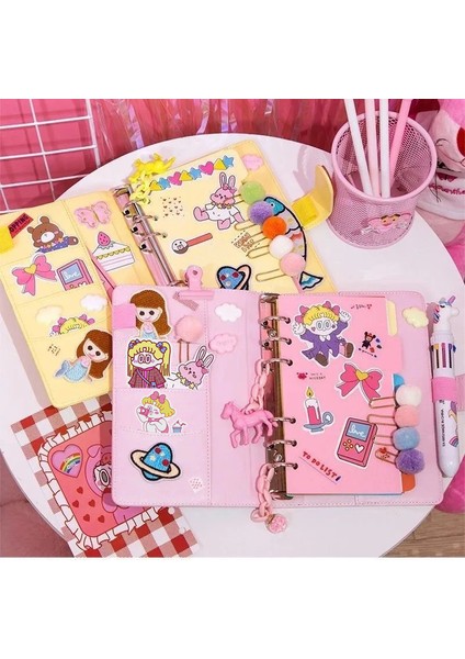 Bir Set Mor 142 Adet Kawaii Pu Deri Bütçe Bağlayıcı Nakit Zarflar Sistemi Seti Dizüstü Para Bütçe Tasarrufu Fatura Organizatör Binder Planlayıcısı (Yurt Dışından) modelleri