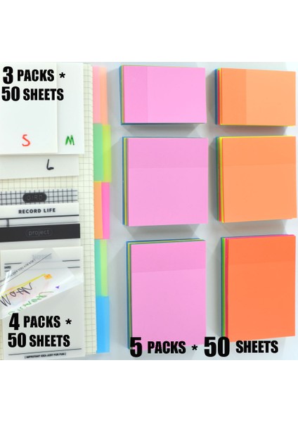 5 Paket (250 Yaprak) 3/4/5 Paket Posted It Şeffaf Yapışkan Notlar Kendinden Yapışkanlı Kitap Ayraçları Kitap Okumak Için Açıklamalar Temizle Sekmeler Kırtasiye (Yurt Dışından) fiyatları