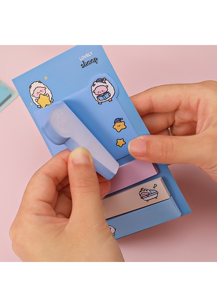 L Karikatür Bloknot Tavşan Yapışkan Not Çıkartmalar Çıkartması Scrapbooking Dıy Kawaii Not Defteri Günlüğü Kırtasiye Okul Malzemeleri (Yurt Dışından)